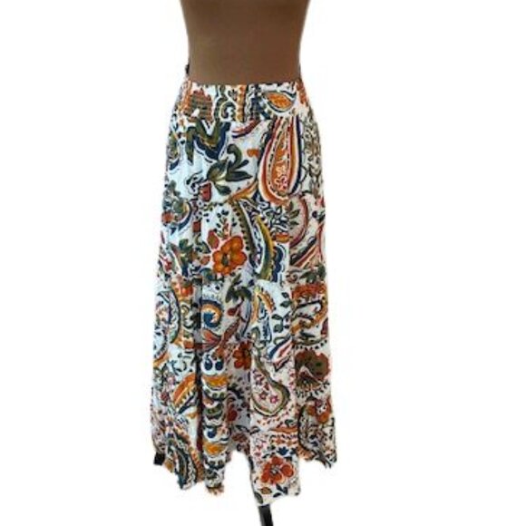 Halogen Dresses & Skirts - Halogen Paisley Print Maxi Skirt in Shifting Sands Beige – NWT – Size Large
